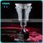 Fashion Transparent Crystal Glass Award golf ball Cup with Ball Top