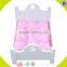 Wholesale beautiful toddler wooden doll bed toy pink best selling wooden doll bed toy W06E010