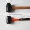 Steel handle rubber hammer black or white
