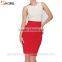 2017 Summer casual work style high waist sexy bag hip slim knee length pencil skirt for office women