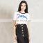 White cities crop ringer t-shirt uk flag t shirt