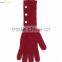 100% Cashmere Long Gloves with Botton for Girls or Ladies