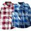 2017 New Model Cotton Plaid Button-Front Kids Boys Casual Shirts