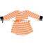 Baby Frock Design Casual Dress Ruffle Stripe Girls Boutique Dress Children Cotton Dresses