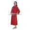 China Fashion red color girl sleepwear bathrobe set