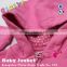 Sweet cotton knitting baby girl hoody jacket