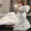 Walson Winter Ladies Lamb Fur Collar Slim Short Women Coat /women's down jacket
