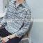 Fashion grid long sleeve shirts