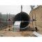 Large diameter galvanized corrugated steel pipe culvert