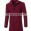 Fashion Brand Winter Mens Wool Jacket Single Breasted Slim Fit Solid Men's Wool Coat Men Long Overcoat