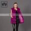 Hot selling of winter warm real fox fur purple women vest