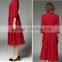 Custom Women Vintage Dress 1950s Classic Design Long Sleeve Party Ladies Maxi Dress