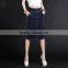 Hot Sale Latest Women Skirts Casual Denim Pencil Skirts,Custom Fashion MIdi Denim Pencil Skirt for Women