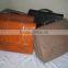 Genuine cow leather tripple compartment briefcase leather bag