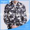 Long sleeve military style men's digital camouflage printing jacket
