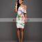 Europe And America Printing Sexy Fashion Single Shoulder One-Piece Dress