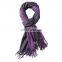 Fashion Women Pattern Solid Color Vintage Elegant Dubai Head Scarves Shawls With Tassel