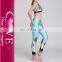 Tree Print Tank Top Sports Suits Yoga Pants Gym Wear For Women