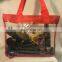 Clear Vinyl Purple Trim Jelly Consultant Beach Shopping Tote Bag Purse Security