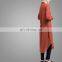 Fashion Islamic Wear Latest Collection Muslim Clothing Women's Long Puff Sleeve Neck Long Shirt Midi/ Tunic Dresses