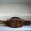 Yellow wolf fur trapper winter hat for dad man