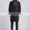 High-End Fox Fur Collar Suit Charm Design Ladies Woollen Coat Classic Black Woollen Overcoat