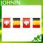 Decoration 100% polyester custom cheap Switzerland hanging bunting flag