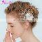 Jewelry Accessory Headband Enchanted Floral Bridal Hair Vine Floating Pearl Hairgrips Convertible Hair Vine Women Headpiece Prom
