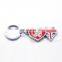Love shaped couple keychain for wholesale