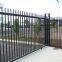 Residential spear tubular steel fluer fence