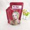 Nozzle type aluminum foil bag corrosion resistant 180ml perm/hair dye cream/shampoo VAT acid standing plastic bag