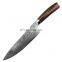 Fancy gift box damascus kitchen knife handmade