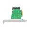 Linkreal Add on Cards PCIe M.2 NVMe Adapter 2 Port PCIe 3.0 x8 to M.2 NVMe SSD Adapter