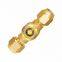 Refrigeration flare sight glass, brass moisture indicator