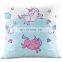 Custom cute unicorn velvet throw pillow case