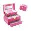 PU leather jewelry box multi-layer jewelry box large jewelry cosmetic storage box portable leather wholesale