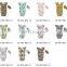 colorful blooming flower pattern flutter sleeve Wholesale Baby Girls Sleeping Bags.matching headband