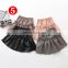 Sprint Autumn Vintage Kid Girl Pleated Skirt Children Girl Solid Pu Leather Pleated Skirt Short School Girl Skirt for 4-8T