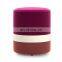 Reatai high quality round velvet fabric contrast color wood puff stool ottoman contrast color