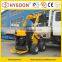 Small garden tractor loader backhoe