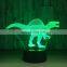 Dinosaur 3d Lamp 7 Color Led Night Lamps For Kids Touch Led Usb Table Lamp Baby Sleeping Nightlight
