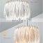 White feather pendant lighting kitchen lighting pendant hanging chandelier modern lamp led pendant lights