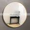 China mirror factory gold metal framed wall hanging decorative mirror