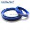 NUOANKE Rubber PU Hydraulic Cylinder Seal Polyurethane UN Piston Rod U Cup Oil Seal For Excavator