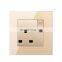 Wall Socket UK Plug 13A Plastic Single Wall Electrical Sockets Plug Outlet Switch