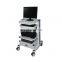 Hospital Movable Equipment Crash Cart Instrument Trolley with IV Pole