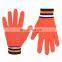 HANDLANDY Orange 4-way Stretch Fabric Sport Cycling Gloves,Women Warm Running Gloves With Knitted Wrist Cuff