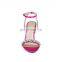 Women high fashion handmade good quality design high heel rhinestones sandals shoes ladies footwear