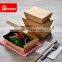 Disposable custom printed food paper meal box in a box