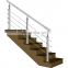 A169 Ss Cheap Round Tube Handrail 304 Stainless Steel Stair Crystal Pipe Railing Price